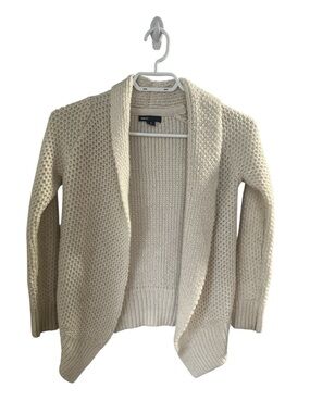 GAP girls size 8 Cream Open-Front Knit Cardigan